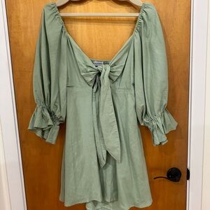 Charlie Holiday Sage mini dress